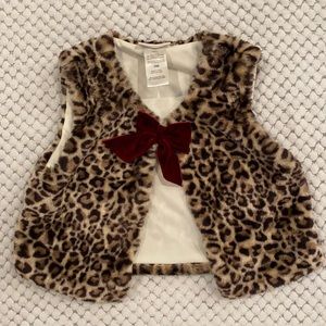 Girl’s Leopard Vest
